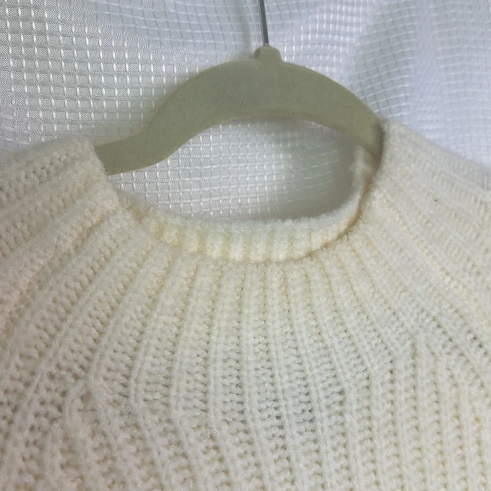 Express Sweater Dress - Ribbed Knit, Long Sleeve, Black, Size M - Picture 6 of 16